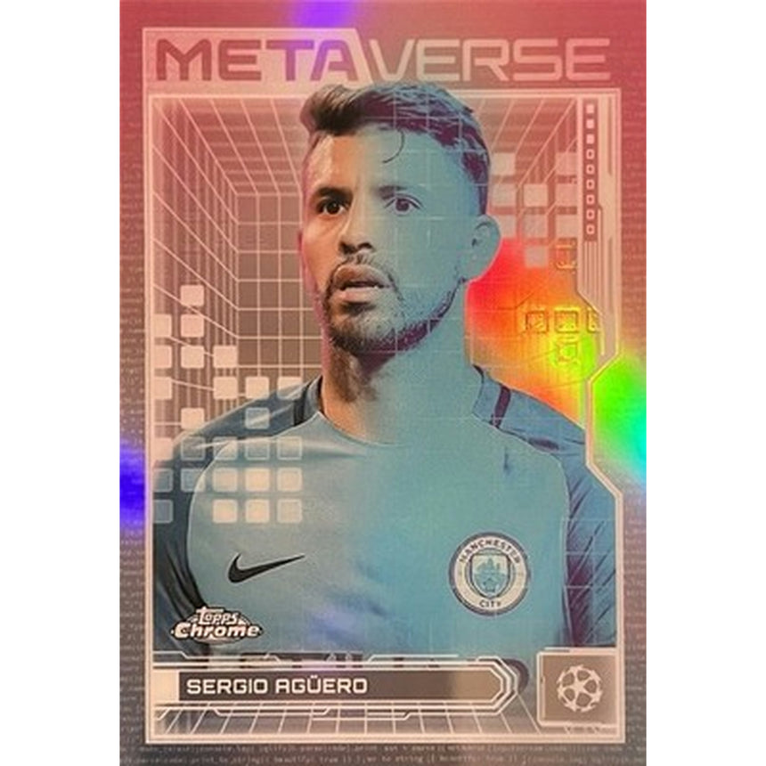 2025-26 Topps Chrome UCC Sergio Aguero METAVERSE SSP Manchester City