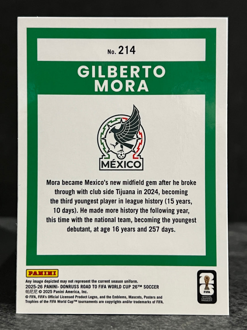 2026 Road to FIFA World Cup 26 Gilberto Mora OPTIC RATED ROOKIE Mexico
