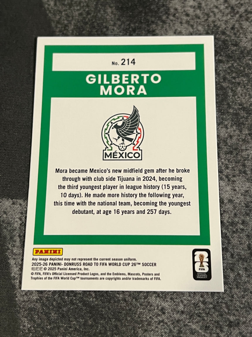 2026 Road to FIFA World Cup 26 Gilberto Mora OPTIC RATED ROOKIE Mexico