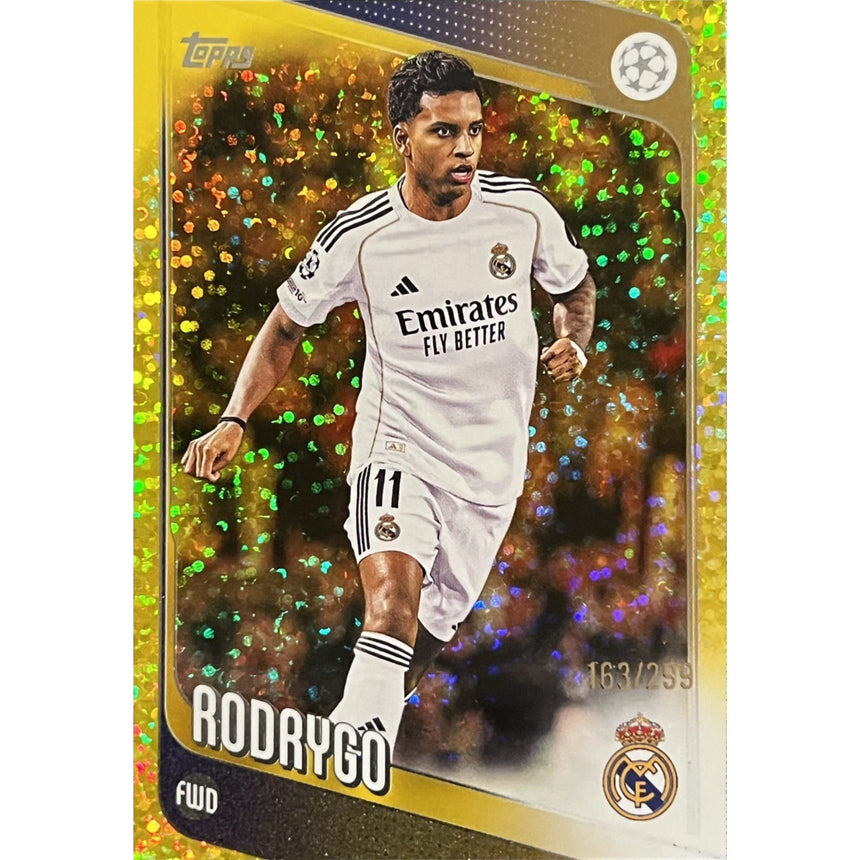 2025-26 Topps UCC Rodrygo Gold Speckle /299 Real Madrid
