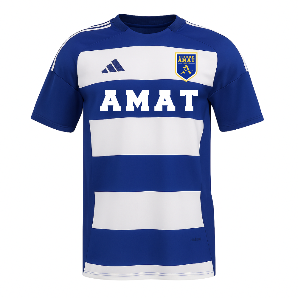 adidas Men's Bishop Amat Home Game Jersey Royal/White