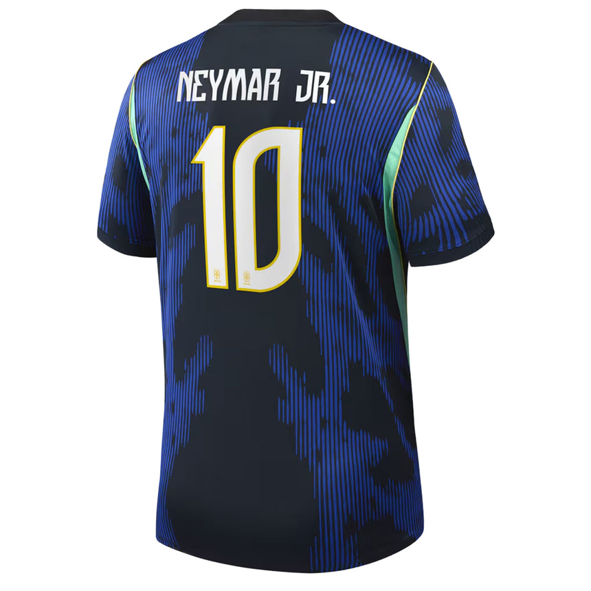 Jordan Brazil Men's Away Stadium 2026 Jersey w/ Neymar Jr. #10 Back