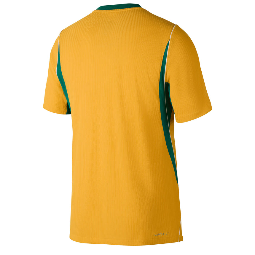 Nike Australia Men's Home Aero-FIt 2026 Jersey Gold/Mystic Green Back