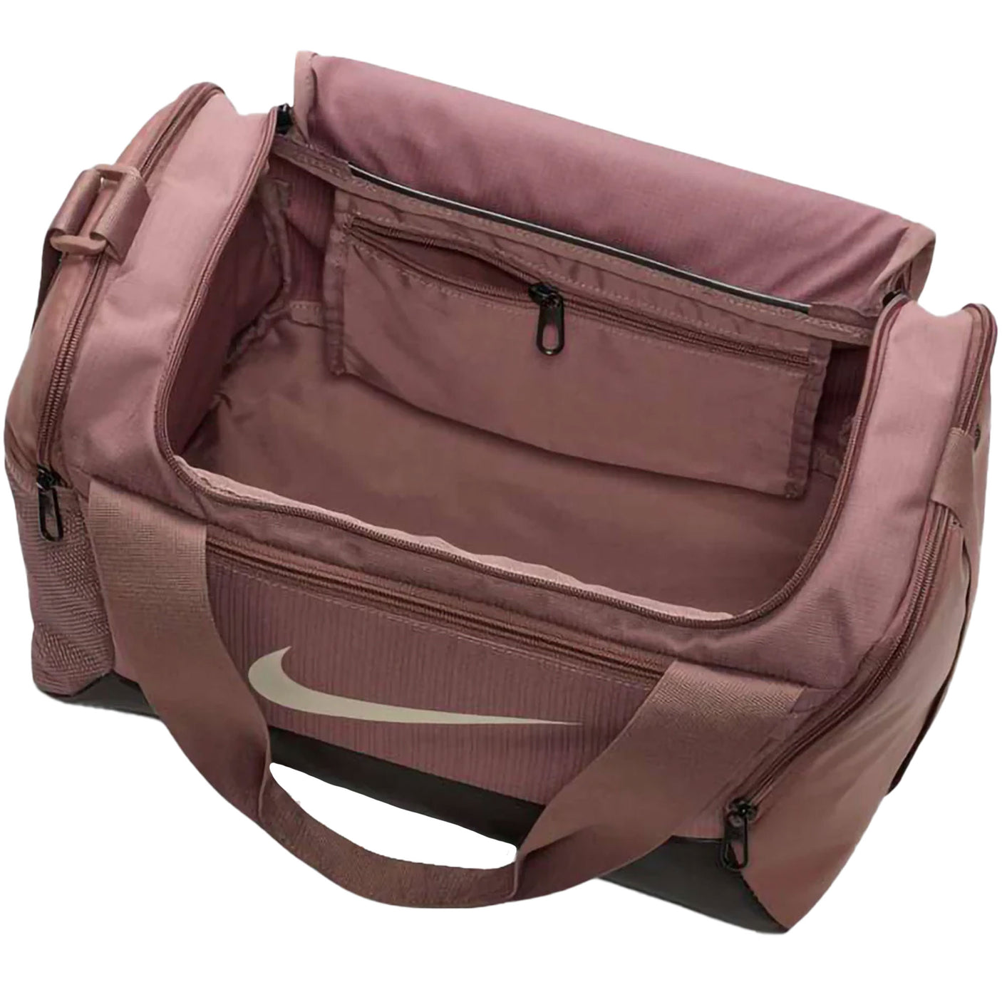 Nike Brasilia 9.5 Duffel Bag Smokey Mauve/Black Inside