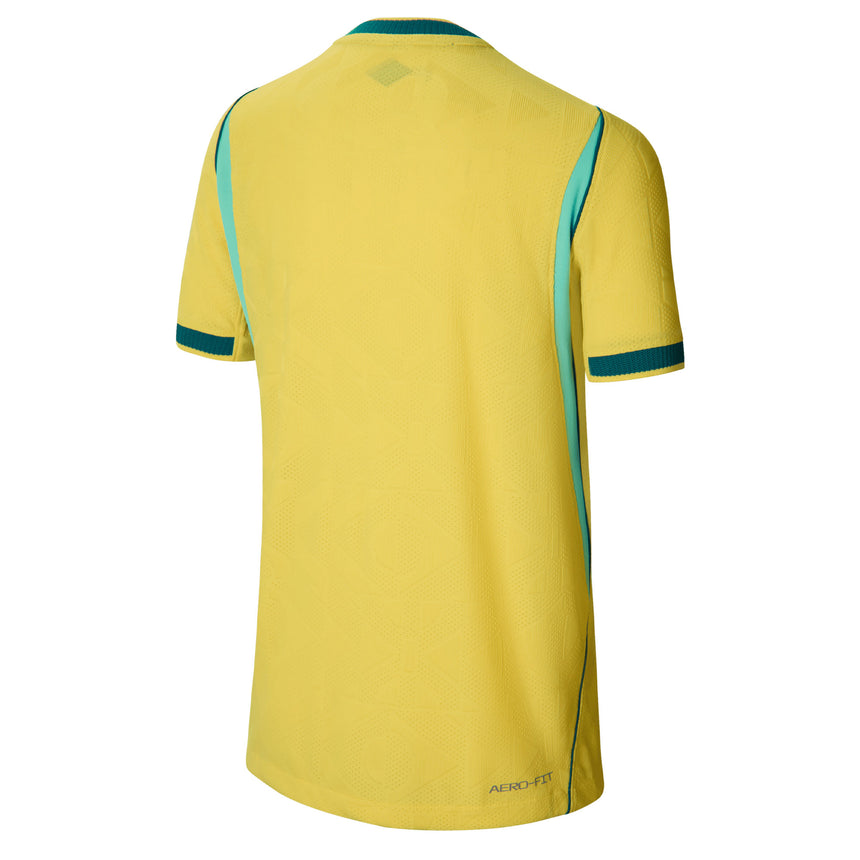 Nike Brazil Kids Home Aero-FIT 2026 Jersey Yellow Back