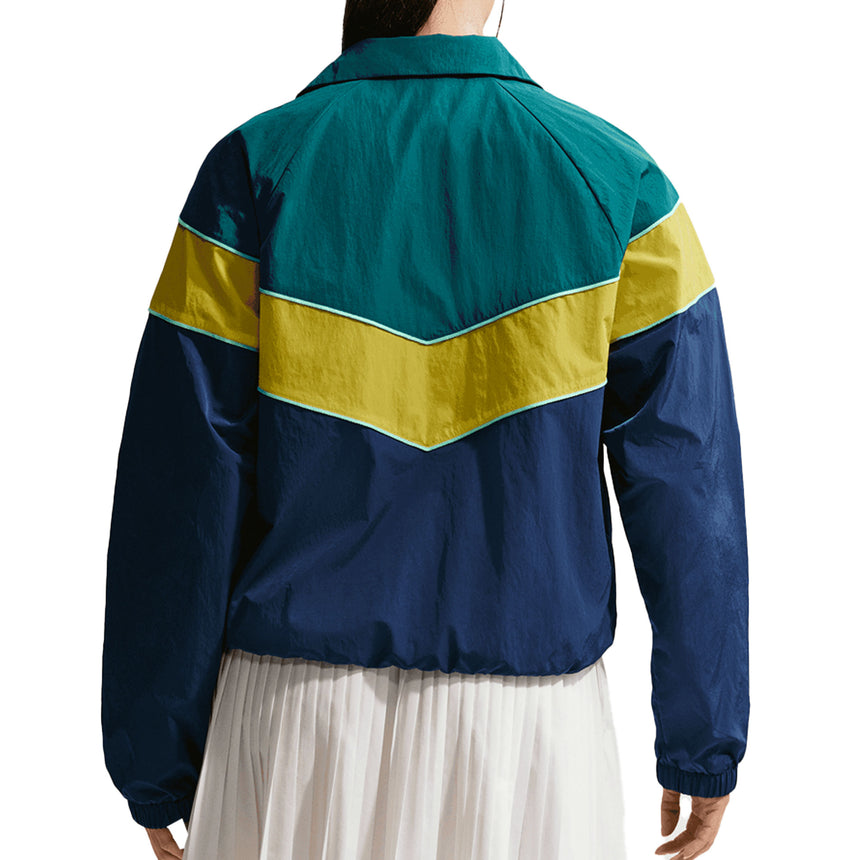 Nike Brazil Women's Windrunner Woven Jacket Blue/Teal/Gold Back