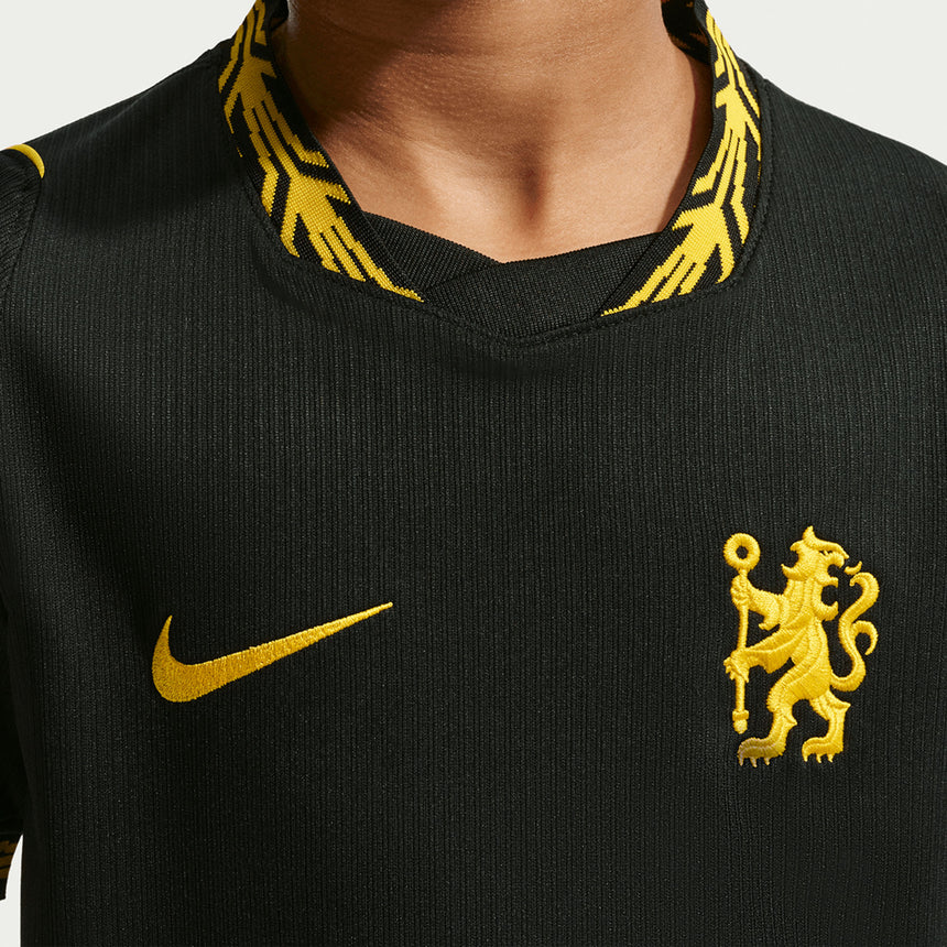 Nike Chelsea Kids Away Stadium 2026/27 Jersey Black/Midwest Gold Crest