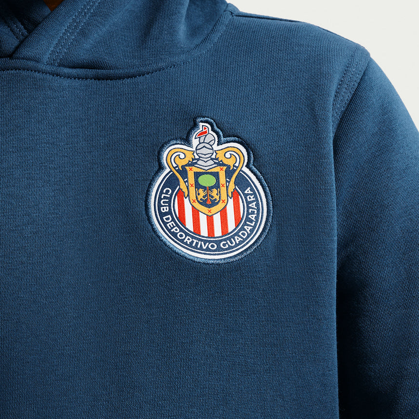 Nike Chivas De Guadalajara Kids Pullover 2026/27 Hoodie Navy Crest