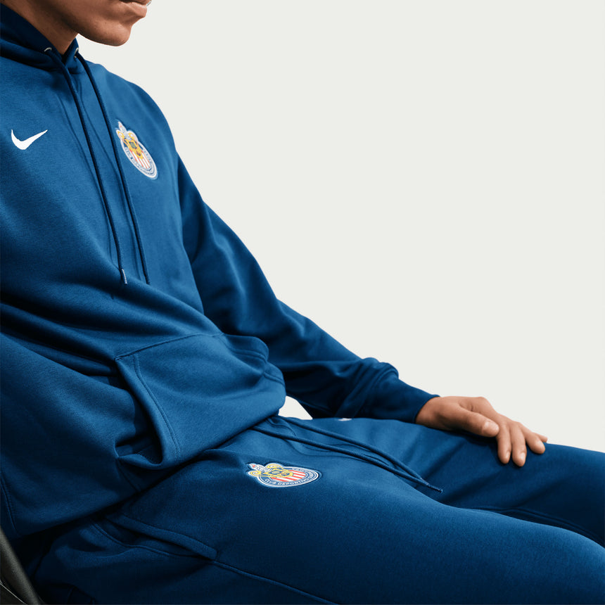 Nike Chivas de Guadalajara Men's French Terry Joggers Pants Blue/White Crest