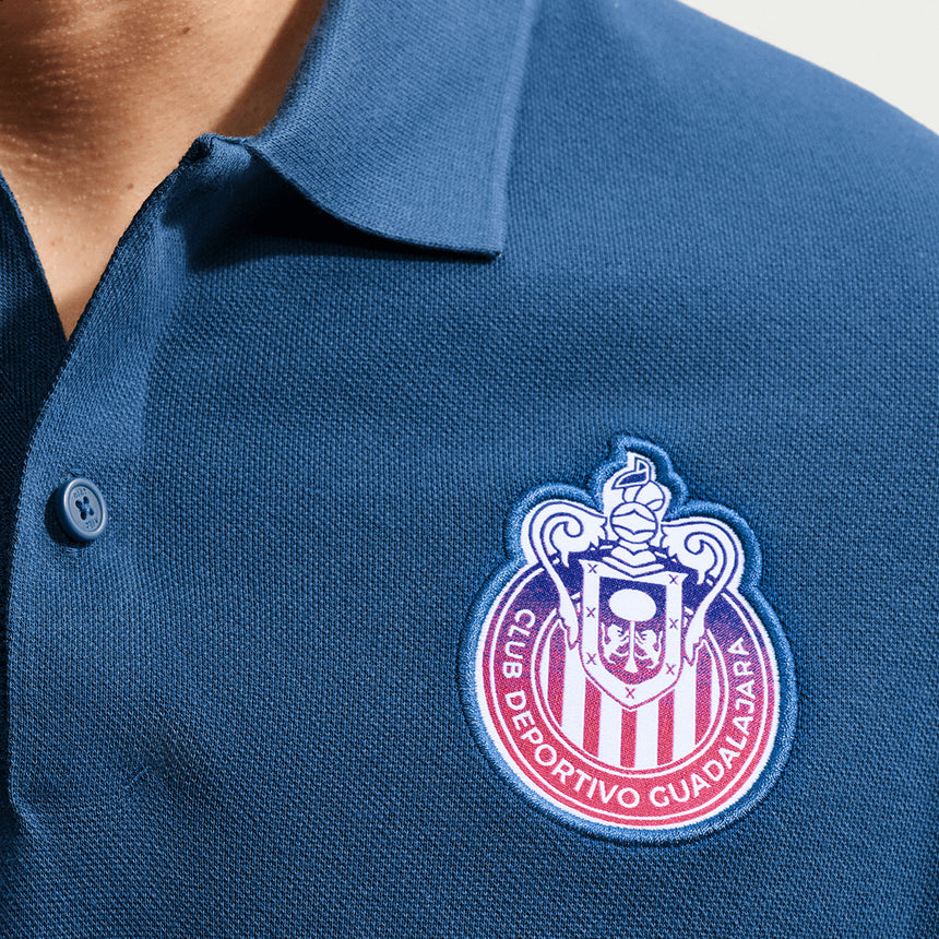 Nike Chivas De Guadalajara Men's Polo Navy Crest