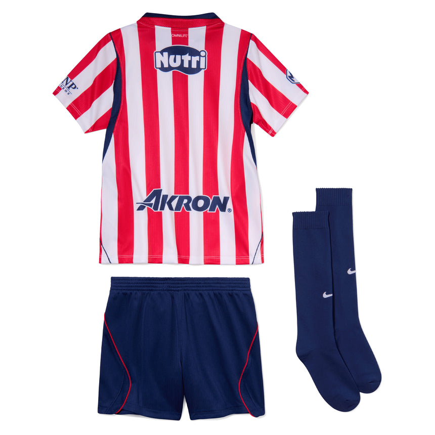 Nike Chivas De Guadalajara Toddler Home 2026/27 Mini Kit Red/White Back