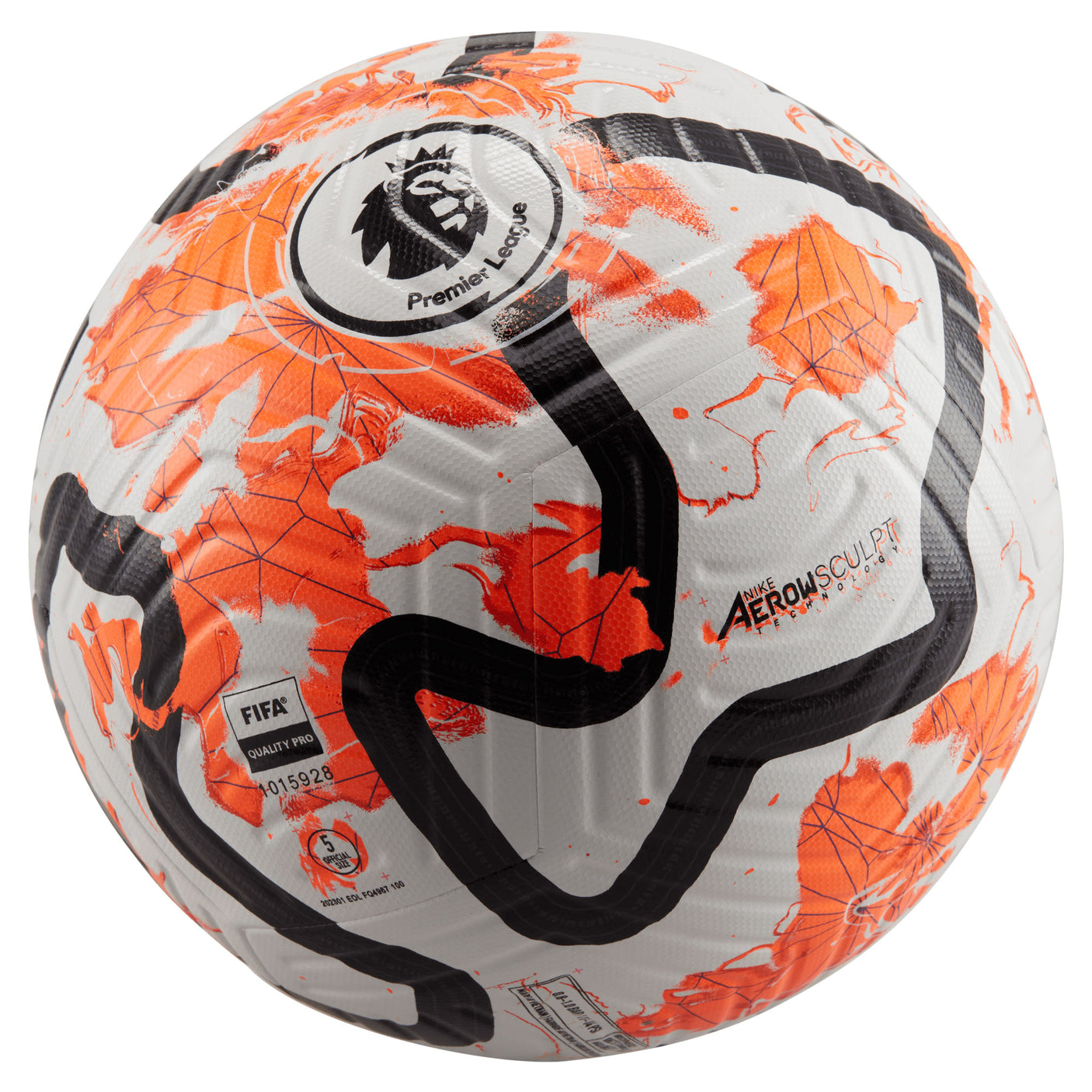 Nike Club Elite Premier League Ball White/Black/Orange Back