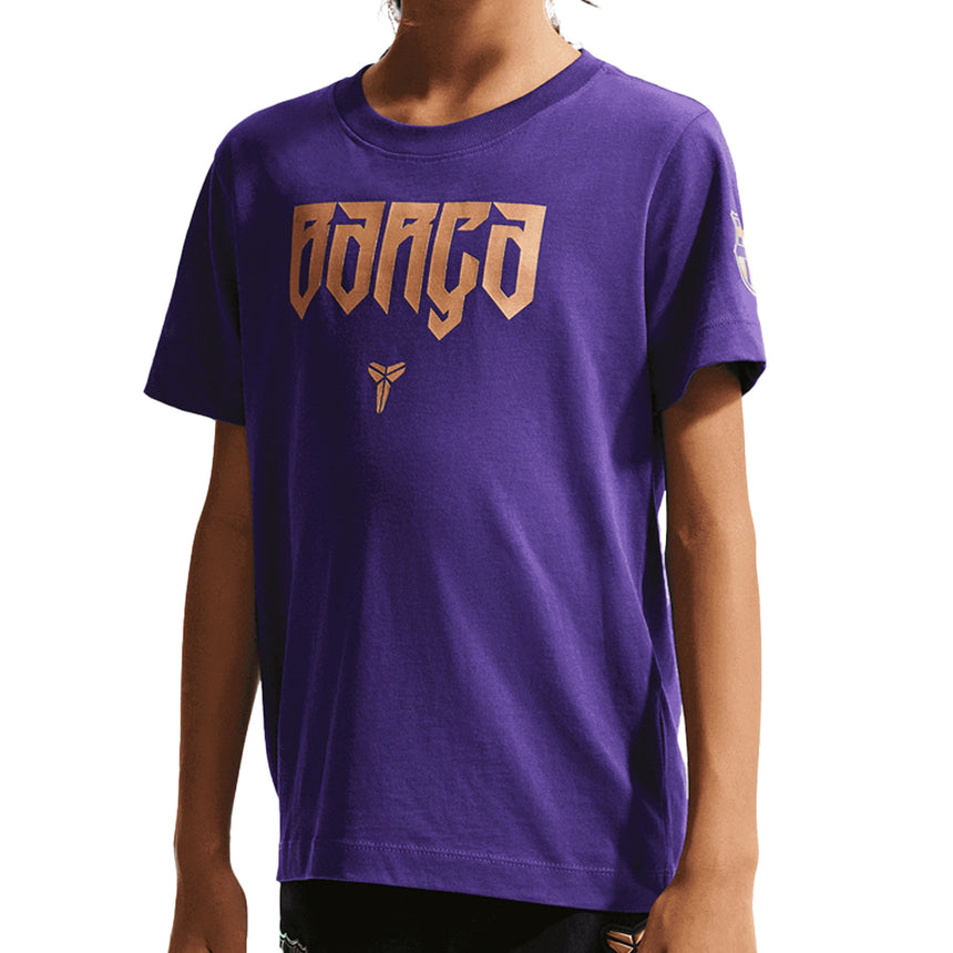 Nike FC Barcelona Kids Away Kobe Tee Purple/Gold Front