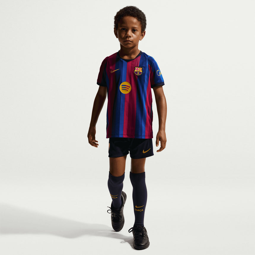 Nike FC Barcelona Kids Home 2026/27 3-Piece Mini-Kit Navy/Red Model