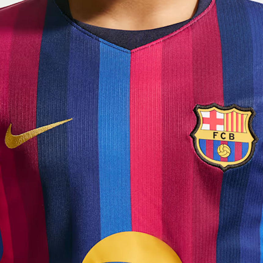 Nike FC Barcelona Kids Home Stadium 2026/27 Jersey Navy/Red Crest
