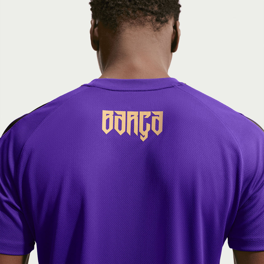 Nike FC Barcelona Men's Away Kobe Strike 2026/27 Jersey Purple/Gold Neck