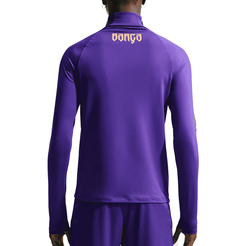 Nike FC Barcelona Men's Away Kobe Strike Drill Top Purple/Gold Back