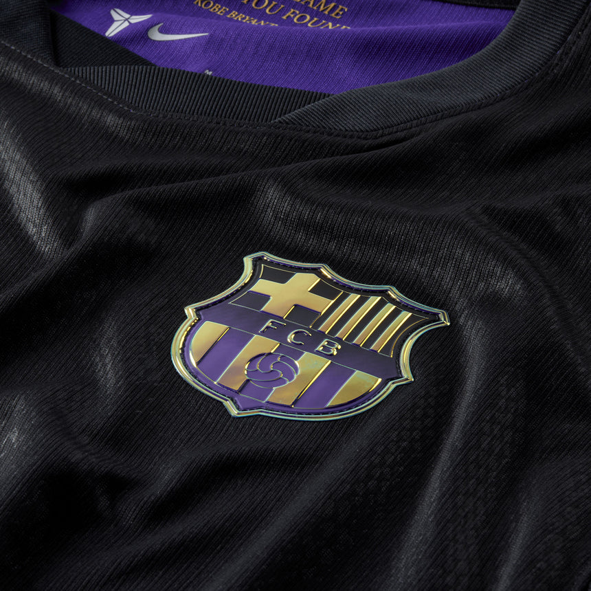Nike FC Barcelona Men's Away Stadium Kobe 2026/27 Jersey Black/Purple/Gold Crest