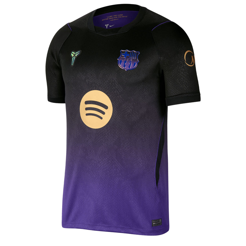 Nike FC Barcelona Men's Away Stadium Kobe 2026/27 Jersey Black/Purple/Gold Front