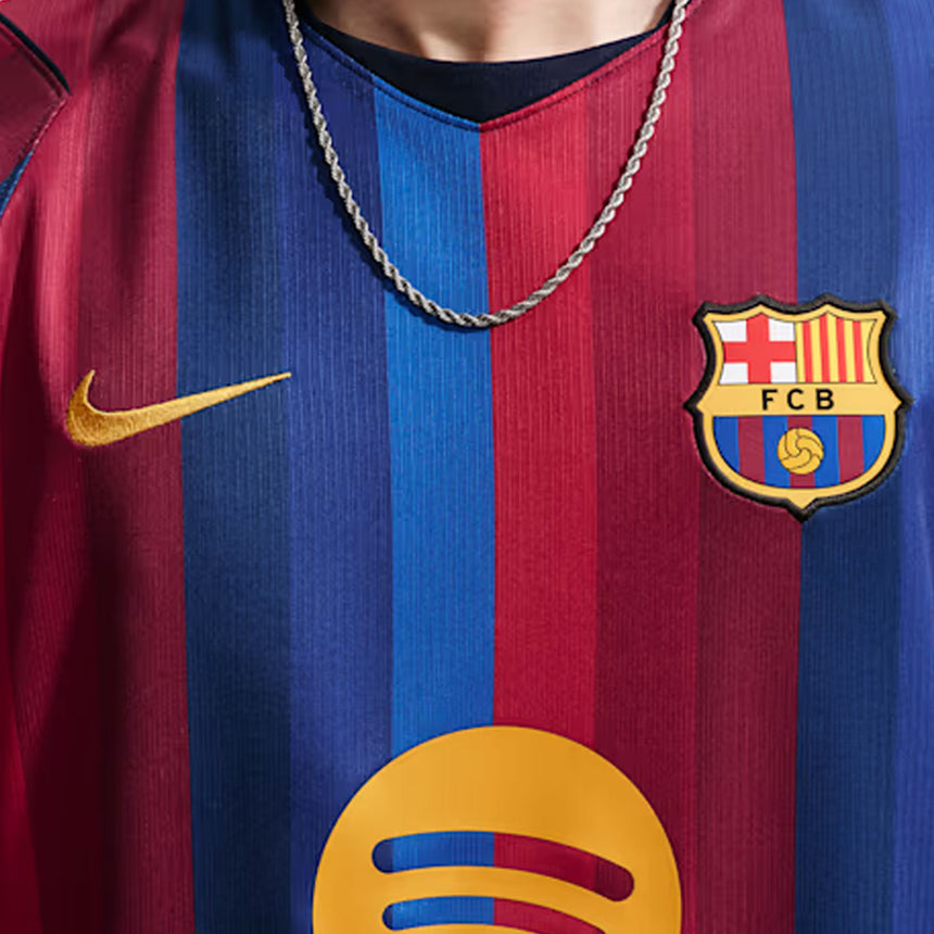 Nike FC Barcelona Men's Home Stadium 2026/27 Jersey Navy/Red Crest