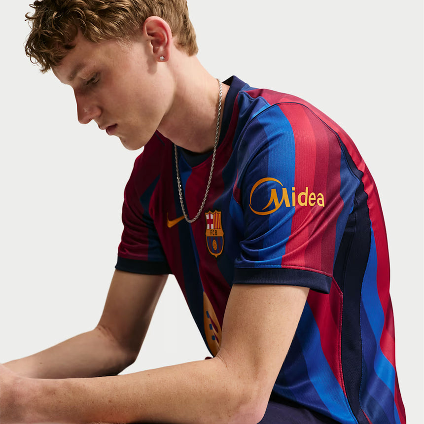 Nike FC Barcelona Men's Home Stadium 2026/27 Jersey Navy/Red Sleeve