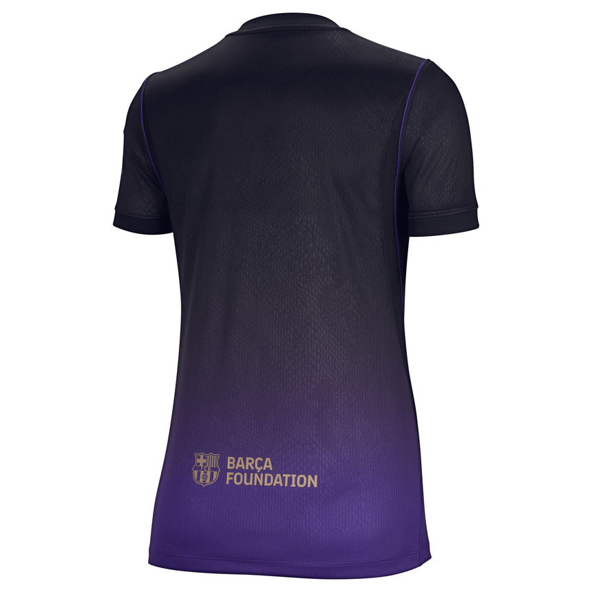 Nike FC Barcelona Women's Away Stadium Kobe 2026/27 Jersey Black/Purple/Gold Back