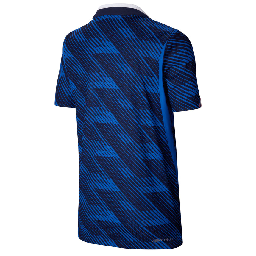 Nike France Kids Home Aero-FIT 2026 Jersey Blue Back