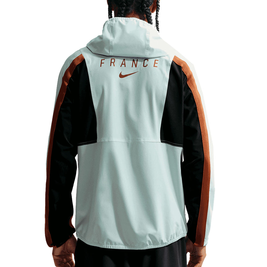 Nike France Men's Energy Woven Jacket Igloo/Black/Metallic Back