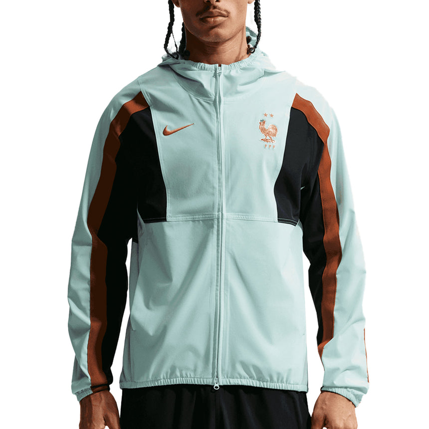 Nike France Men's Energy Woven Jacket Igloo/Black/Metallic Front