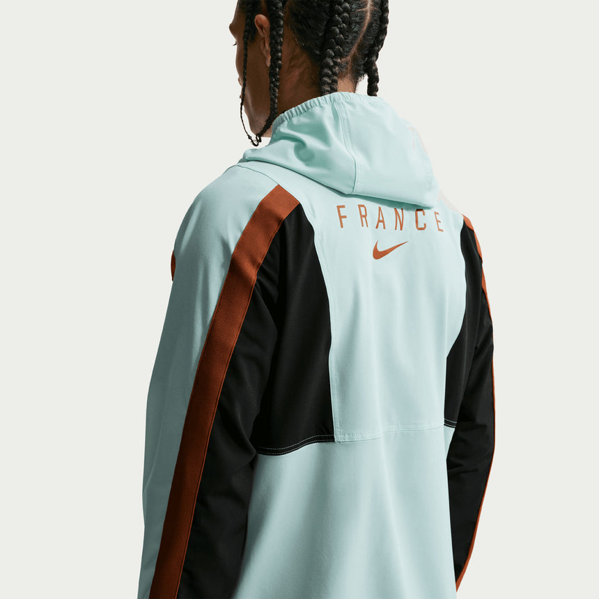 Nike France Men's Energy Woven Jacket Igloo/Black/Metallic Sleeve