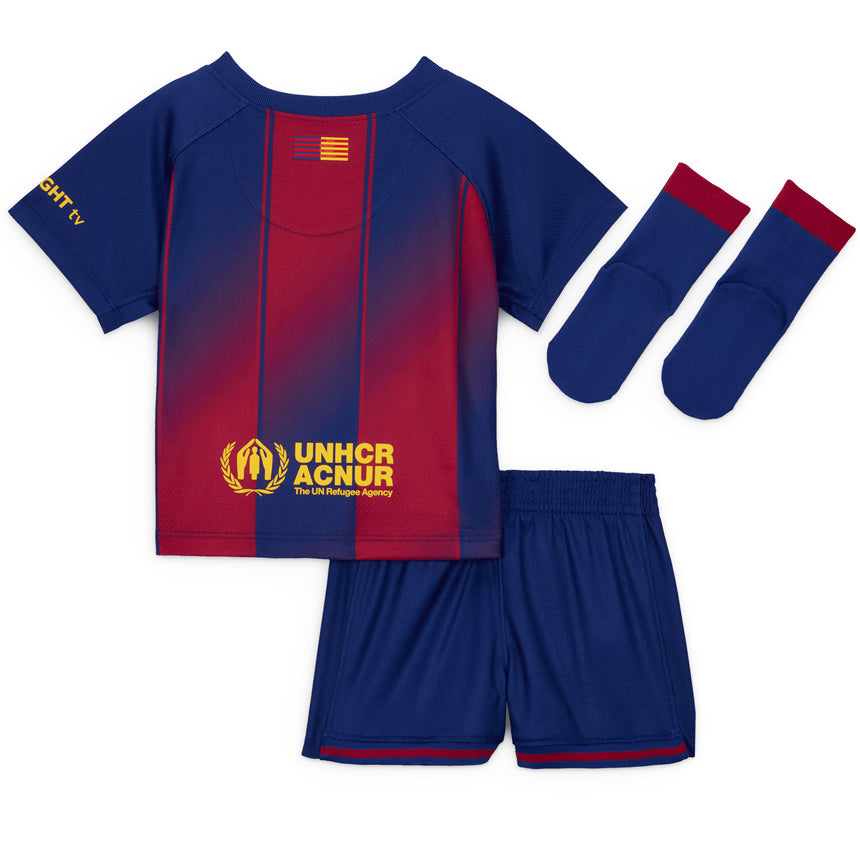 Nike Infant FC Barcelona 2025/26 Home Minikit Royal Blue/Red Back