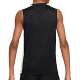 Nike Kids Academy 23 Sleeveless Top Black/White Back