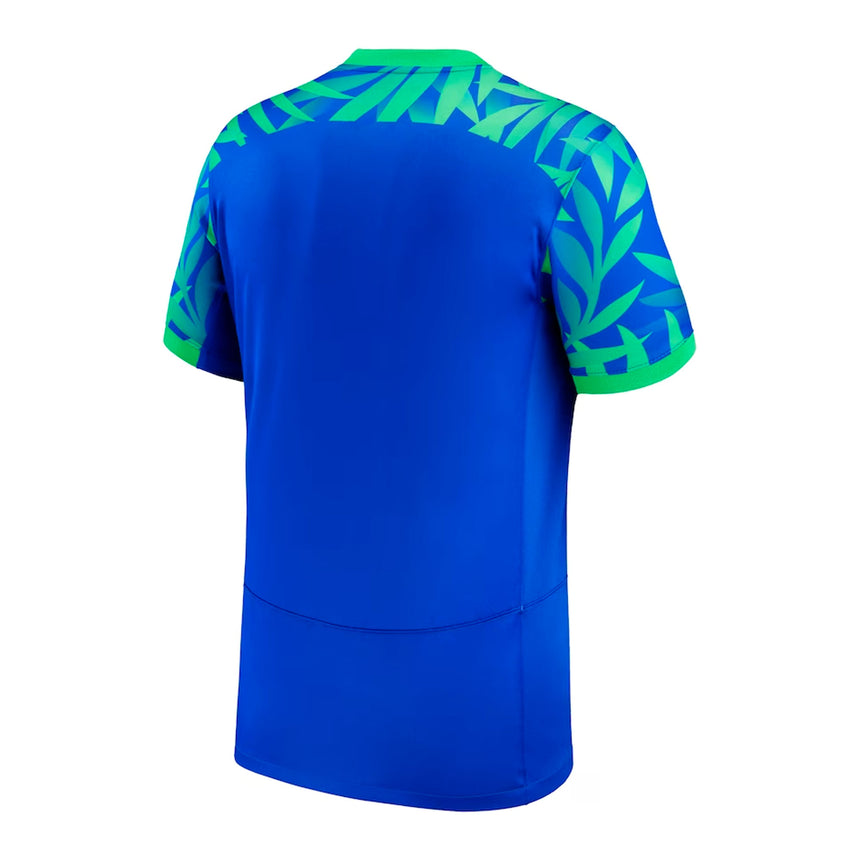 Nike Kids Brazil 2023/24 Away Jersey Blue/Green Back