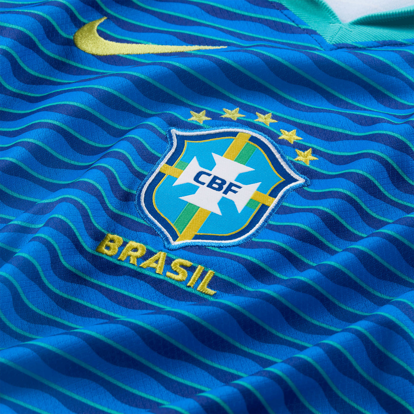 Nike Kids Brazil 2024/25 Away Jersey Retro/Yellow Crest