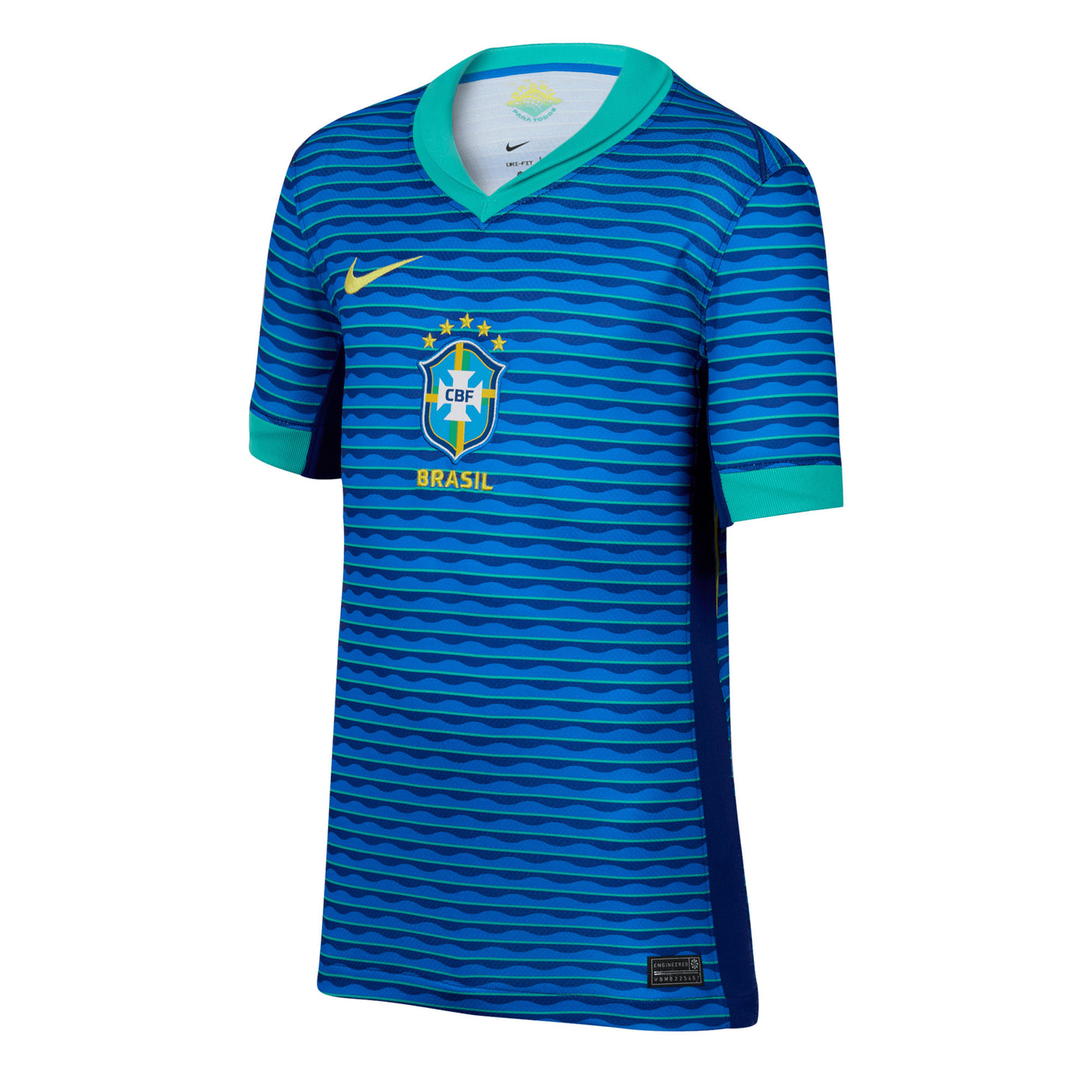 Nike Kids Brazil 2024/25 Away Jersey Retro/Yellow Front