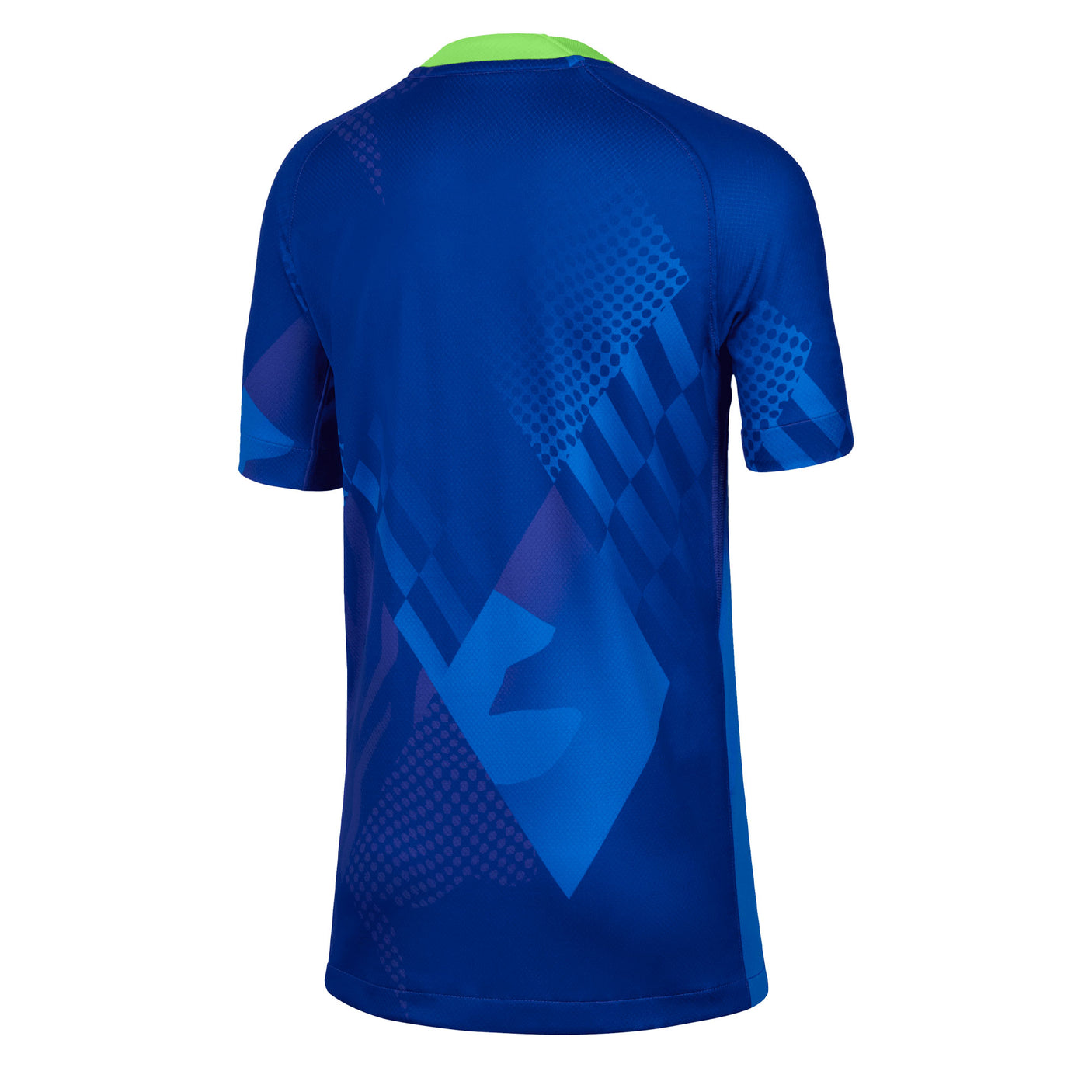 Nike Kids Brazil 2025/26 Away Jersey Blue/Green Back