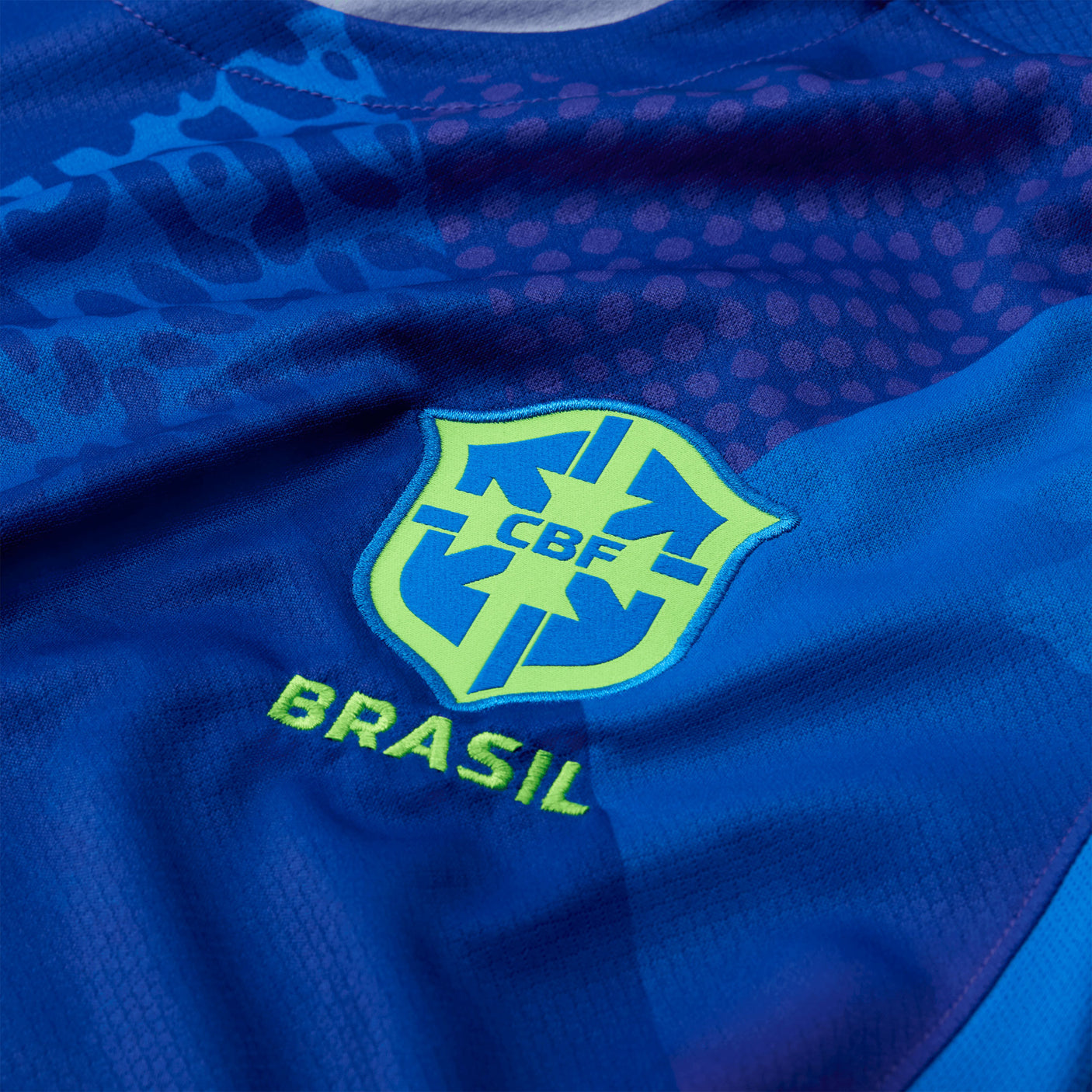 Nike Kids Brazil 2025/26 Away Jersey Blue/Green Crest