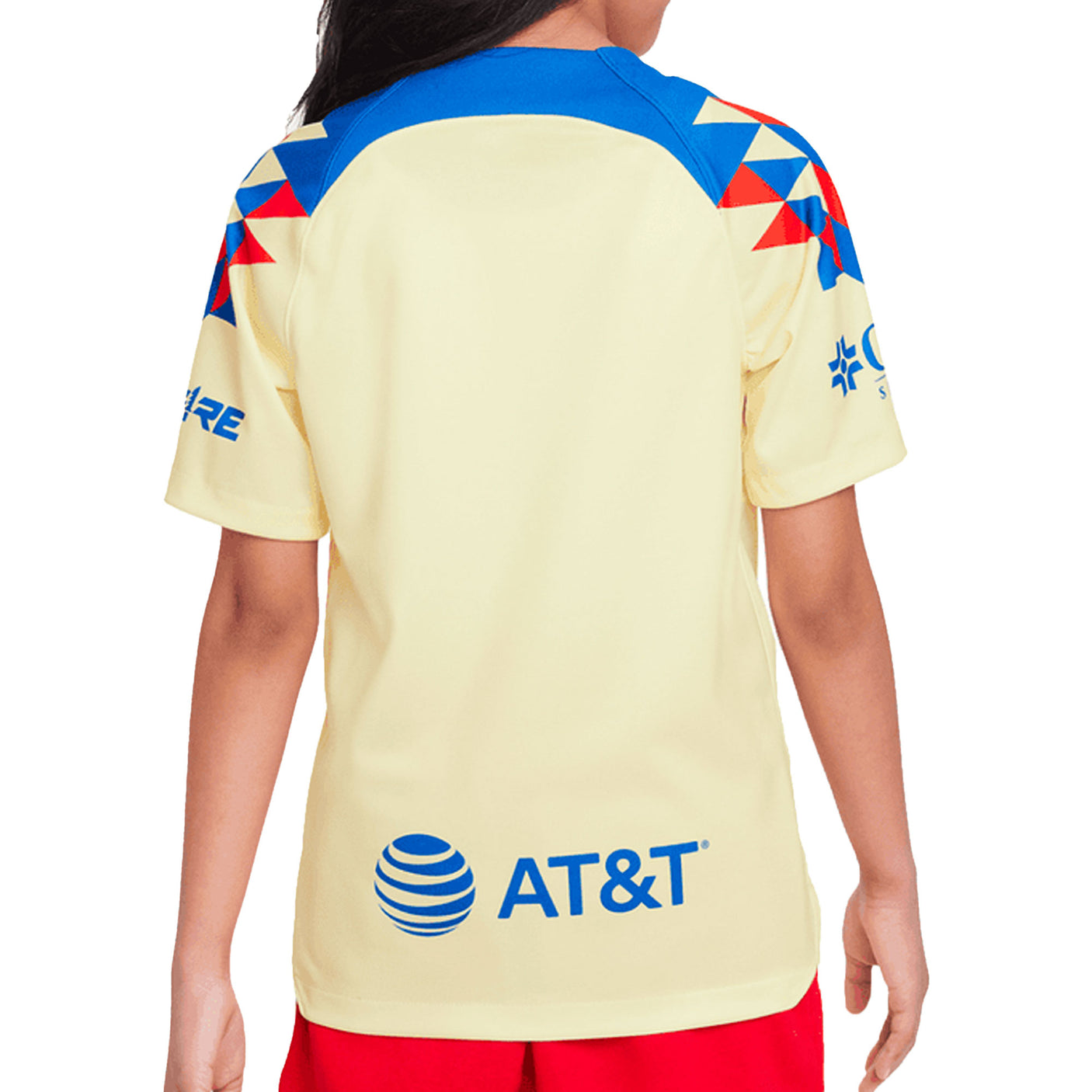 Nike Kids Club America 2023/24 Home Jersey Yellow Back