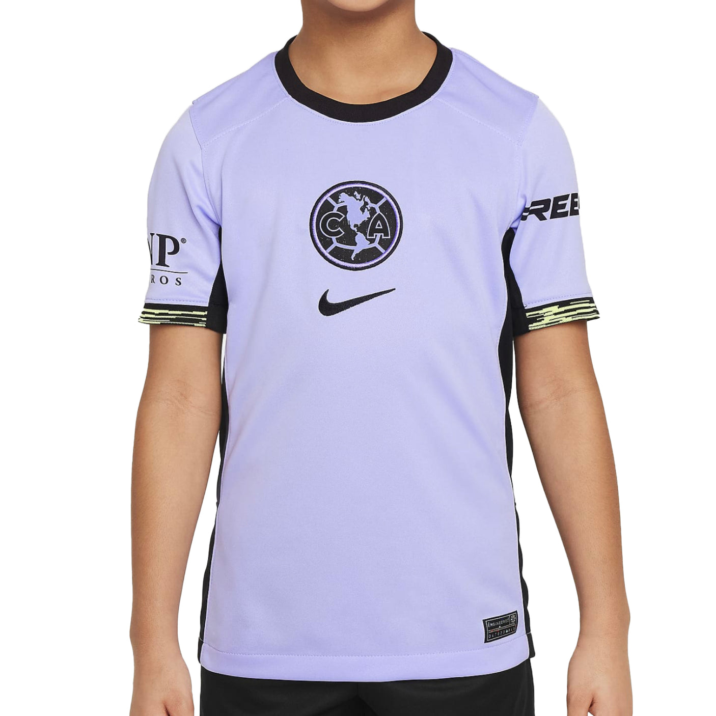 Nike Kids Club America 2023/24 Third Jersey Purple/Black Front
