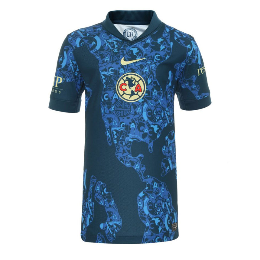 Nike Kids Club America 2024/25 Away Jersey Blue/Lemon Chiffon Front