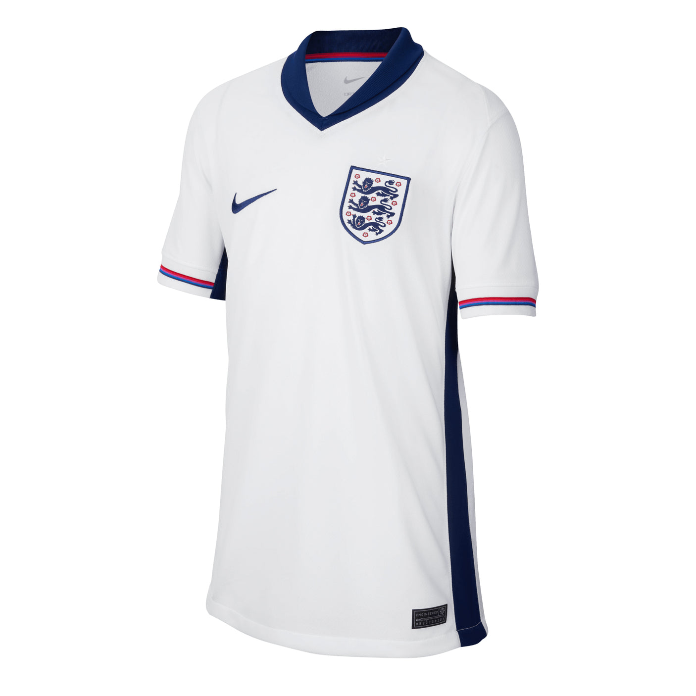 Nike Kids England 2024/25 Home Jersey White/Blue Front