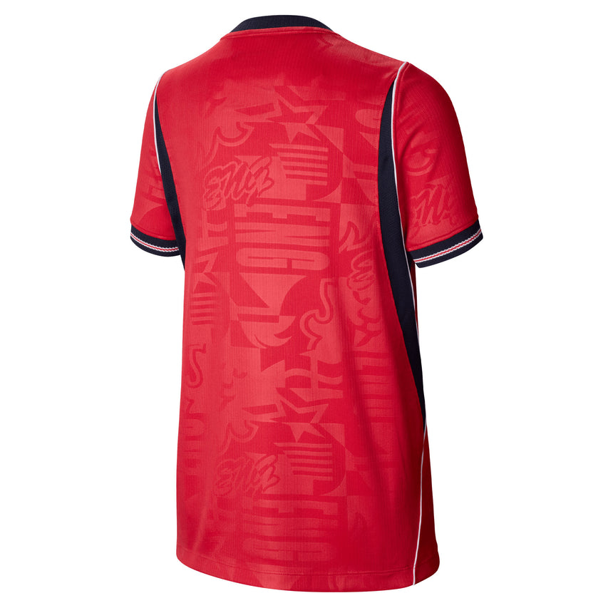 Nike Kids England World Cup 2026 Away Jersey Red Back