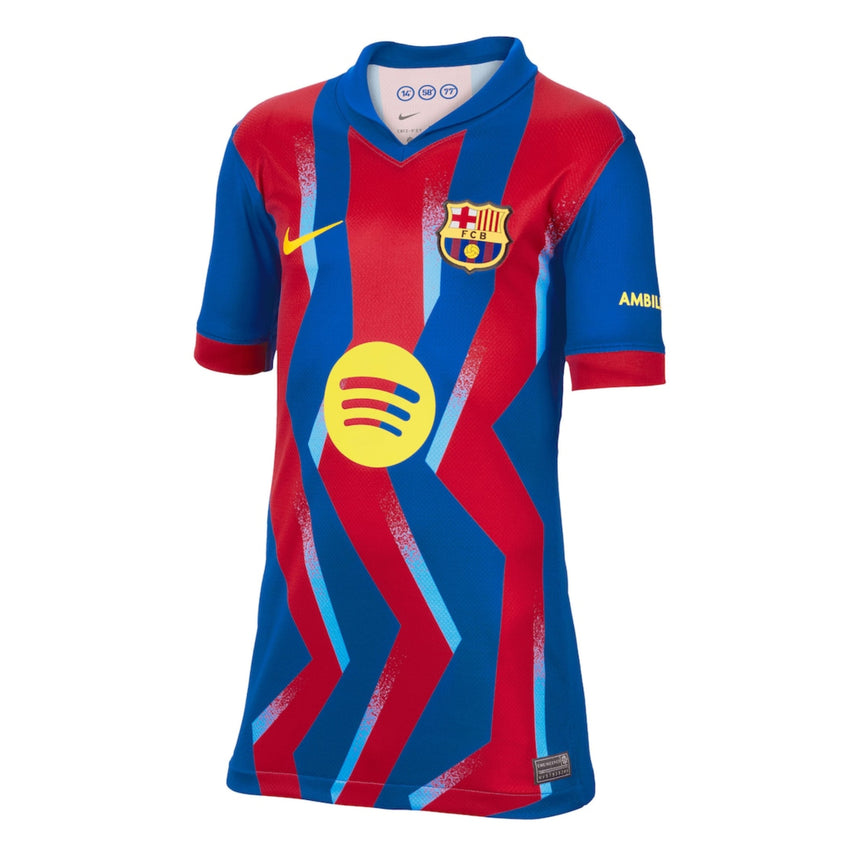 Nike Kids FC Barcelona 2025/26 Fourth Jersey w/ Lamine Yamal #10 Printing Front