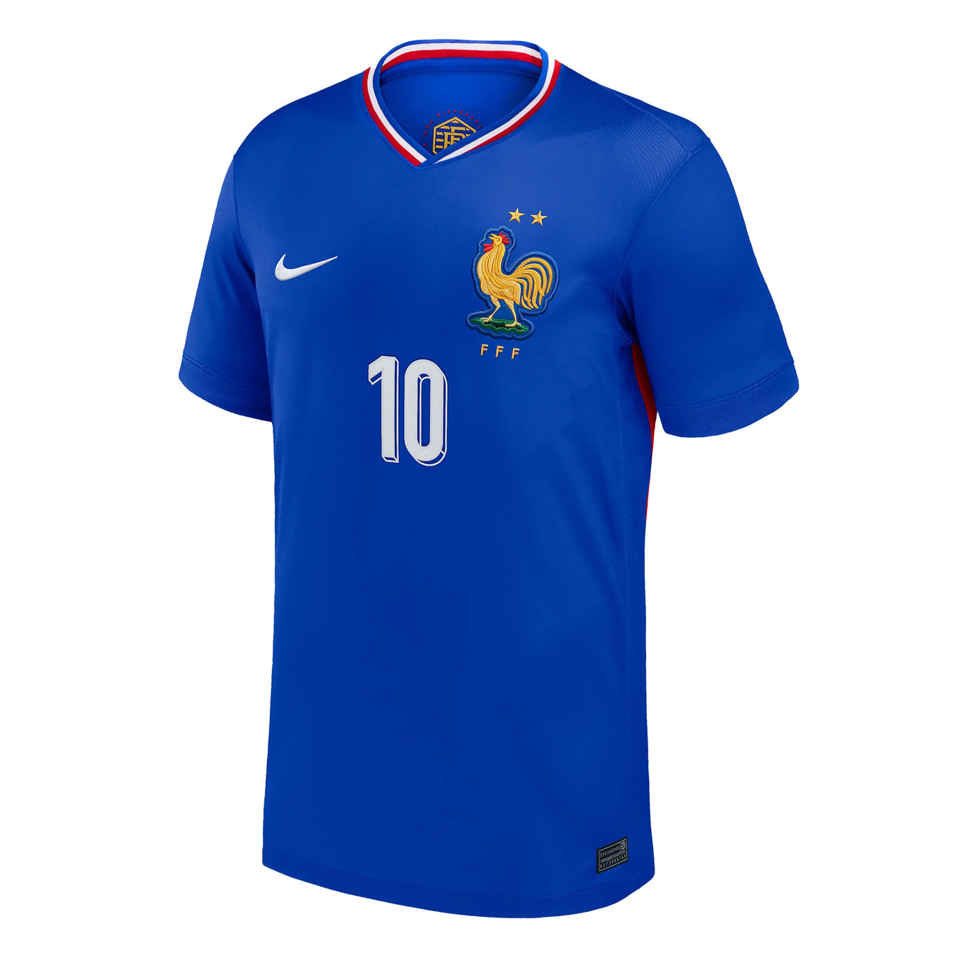 Nike Kids France 2024/25 Home Jersey w/ Mbappe #10 Printing Front