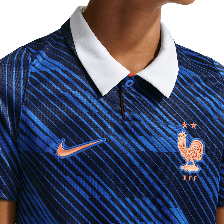 Nike Kids France World Cup 2026 Home Jersey Blue/Black Neck