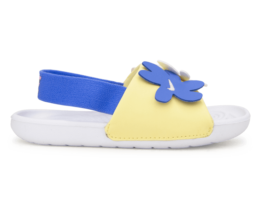 Nike Kids Kawa Slide SE (TD) White/Soft Yellow