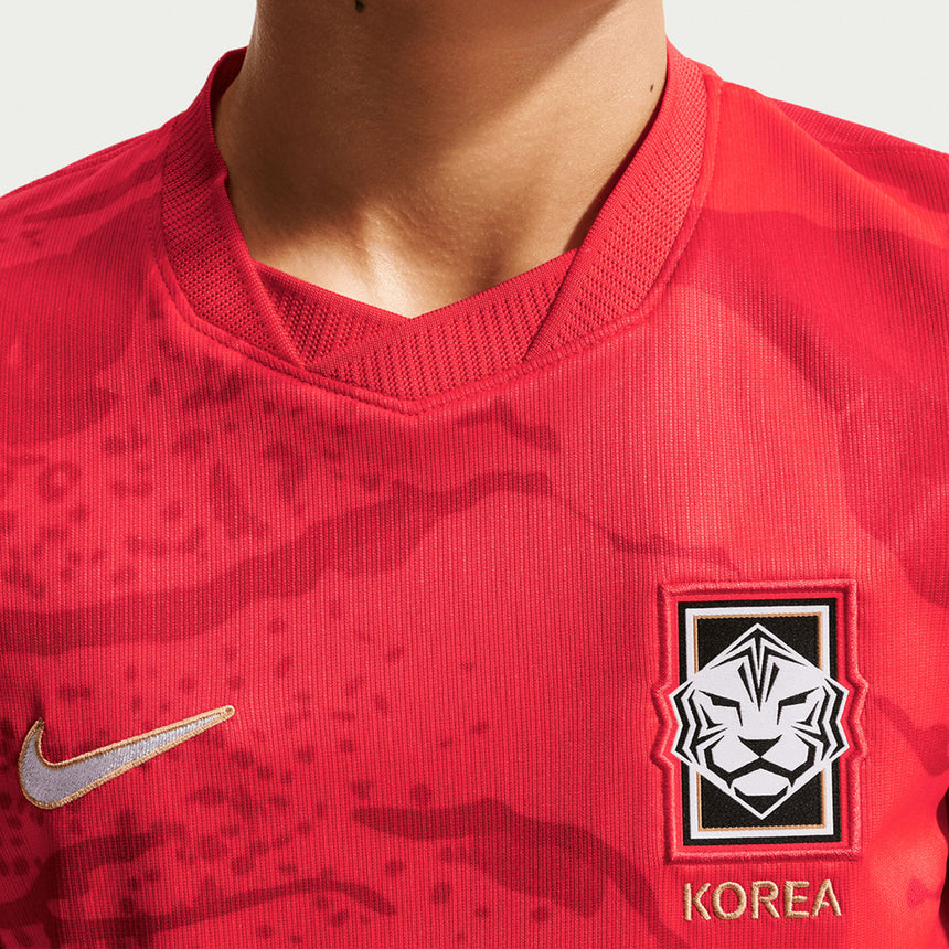 Nike Kids Korea World Cup 2026 Home Jersey Red Neck