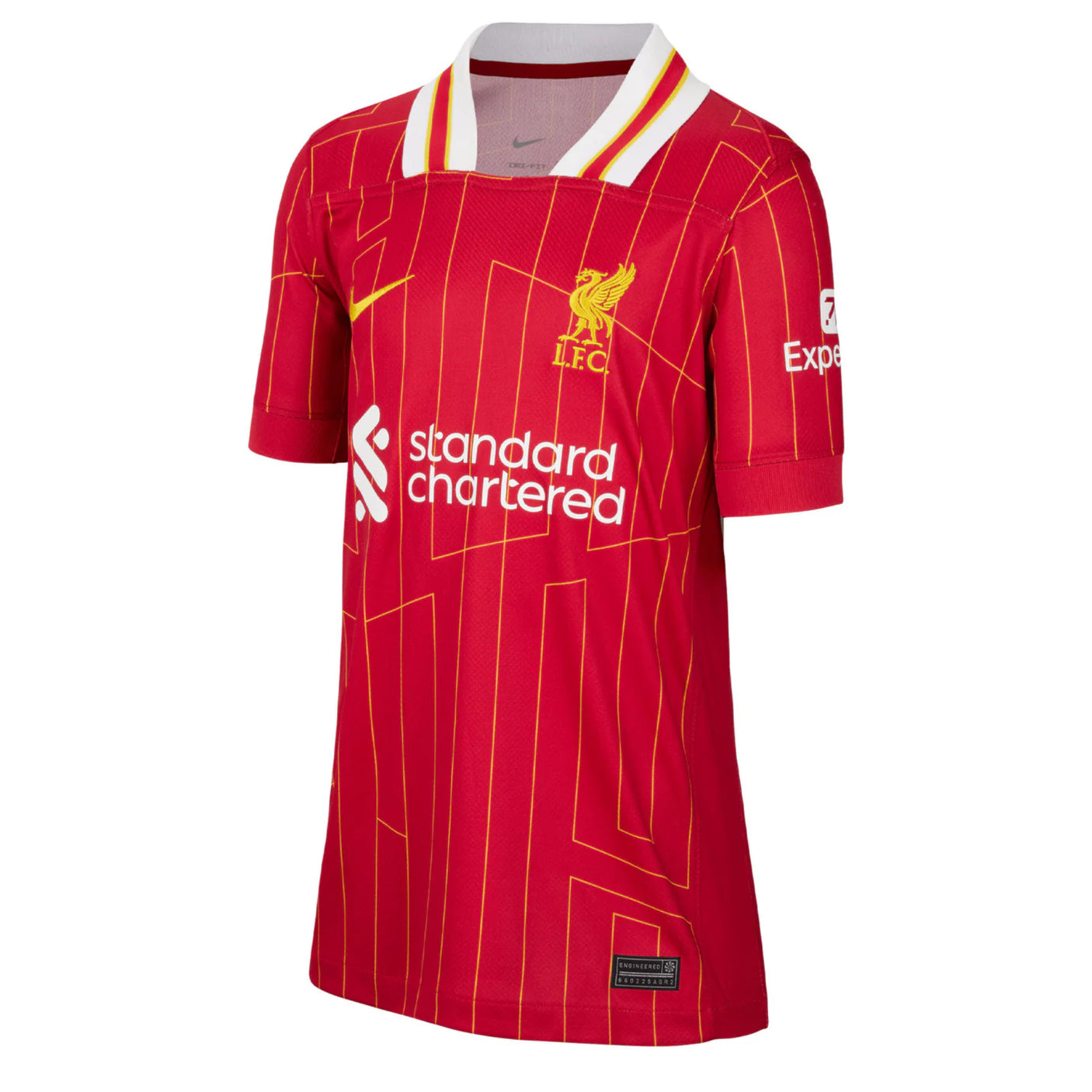Nike Kids Liverpool Home Jersey 2024/25 Red/Yellow Front