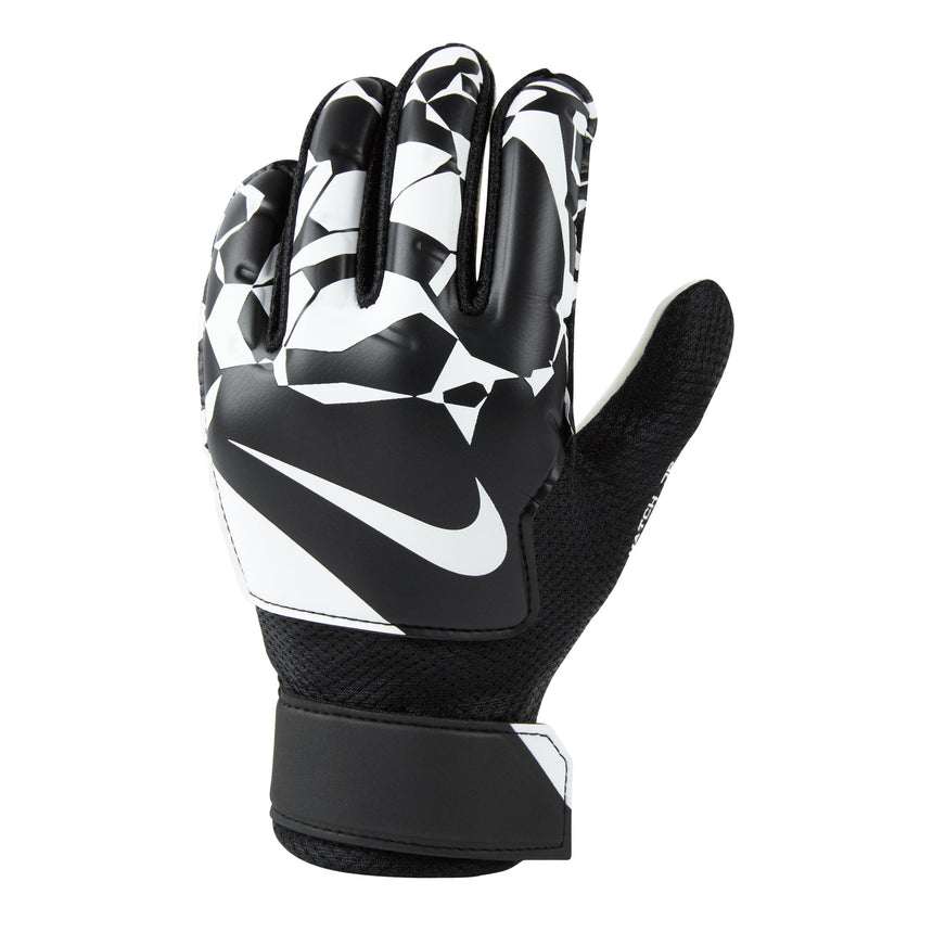 Nike Kids Match GoalKeeper Gloves Black/White Front