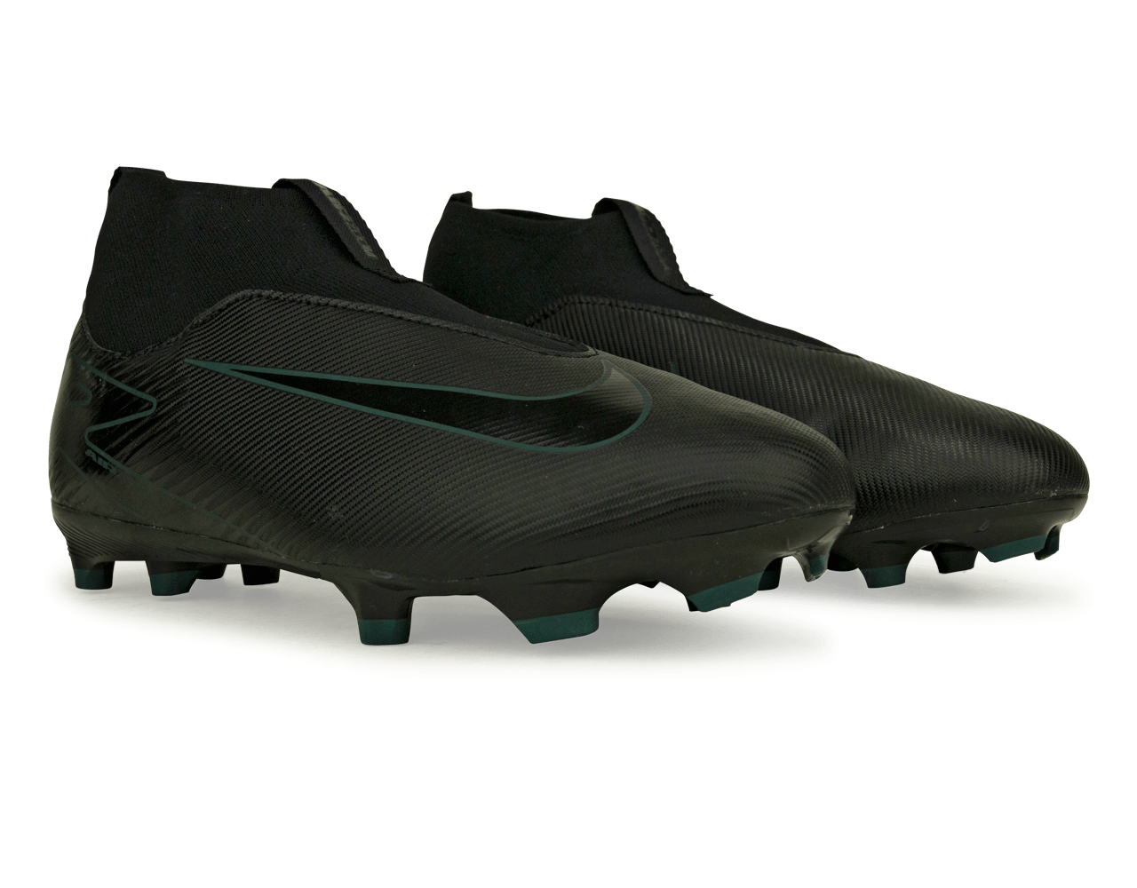 Nike Kids Zoom Mercurial Superfly 10 Academy FG/MG Black/Deep Jungle